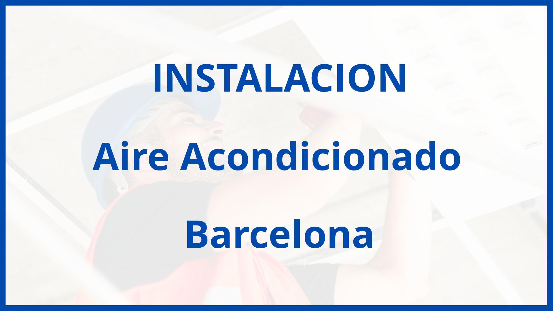 Instalacion De Aire Acondicionado