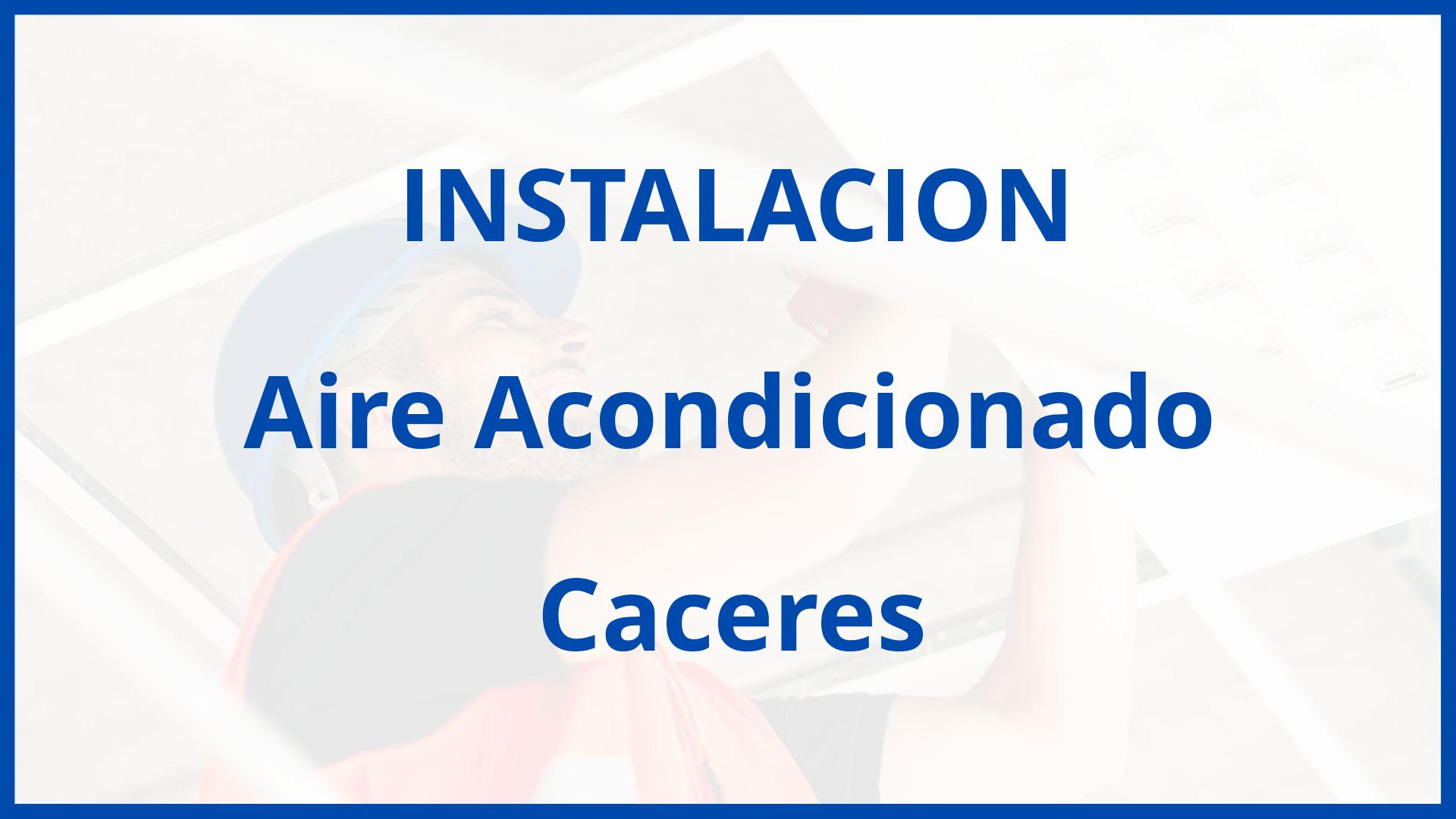 Instalacion De Aire Acondicionado