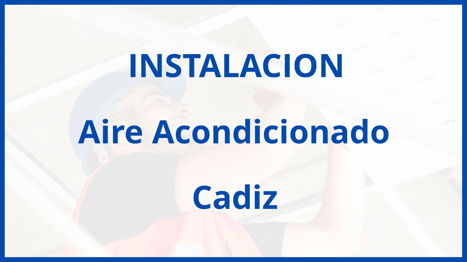 Instalacion De Aire Acondicionado