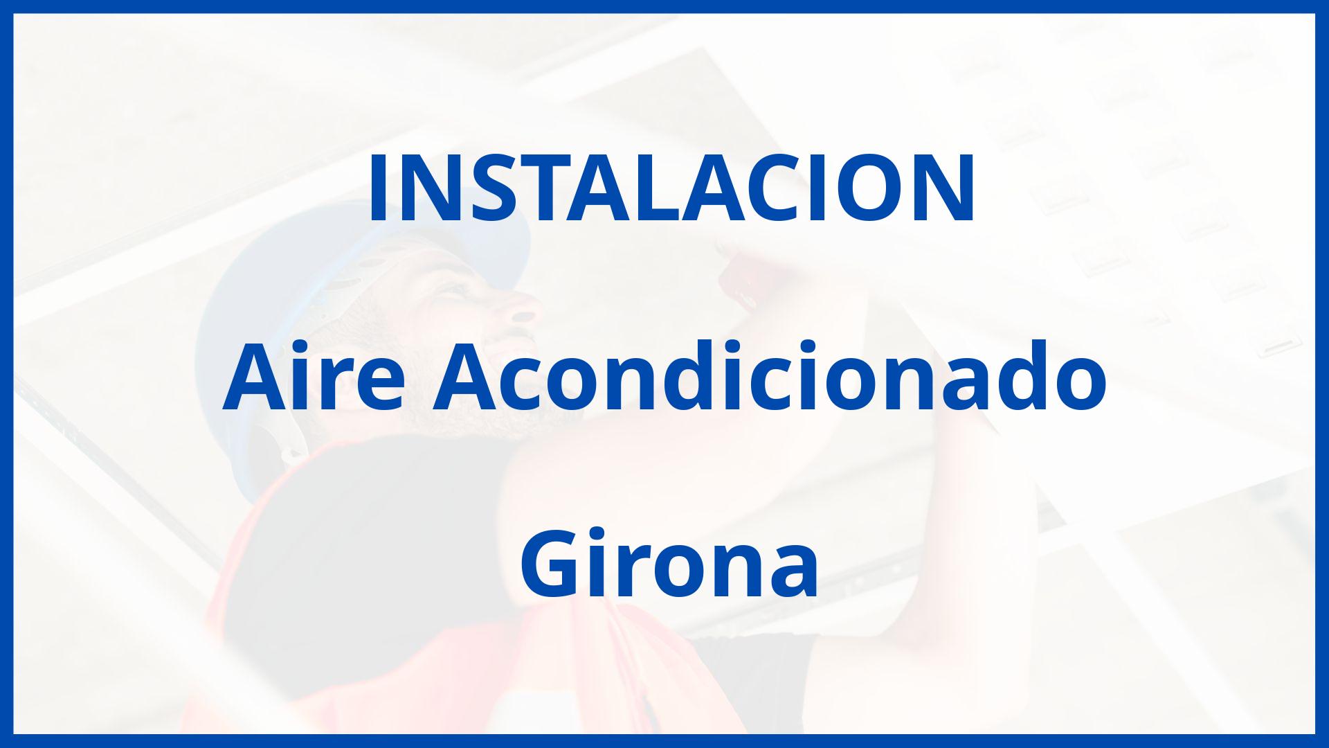 Instalacion De Aire Acondicionado