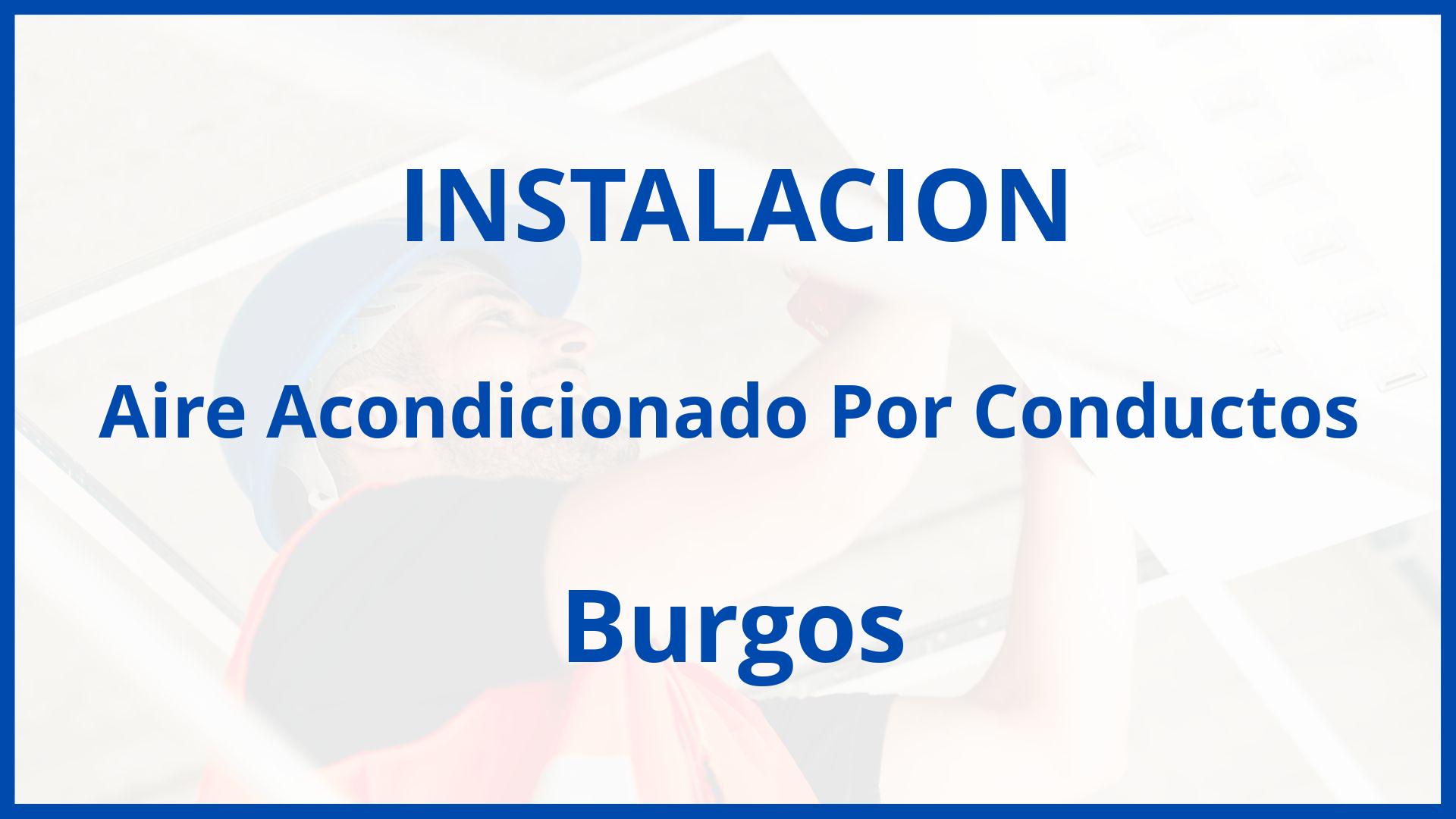 Instalacion De Aire Acondicionado Por Conductos