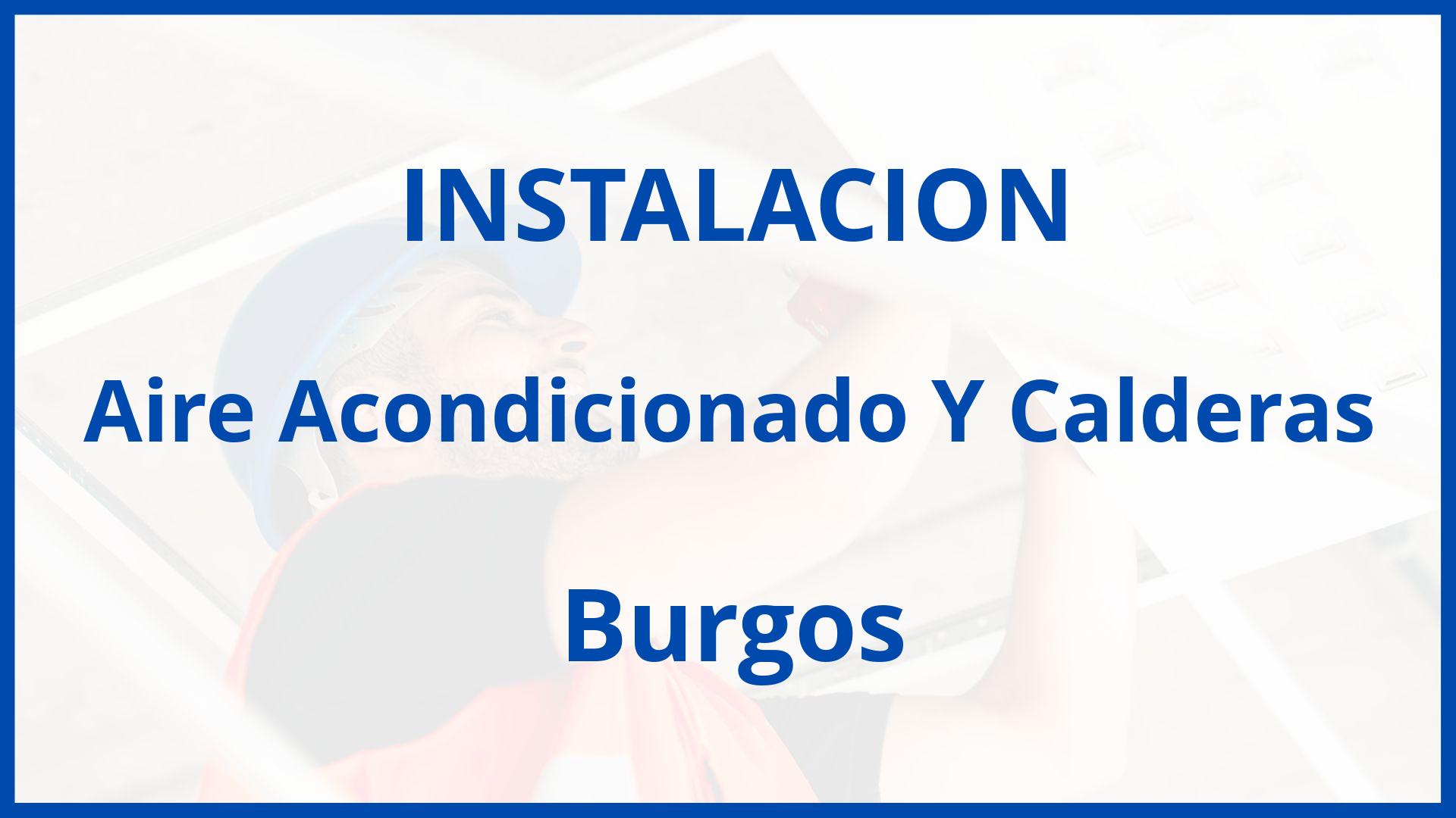 Instalacion De Aire Acondicionado Y Calderas