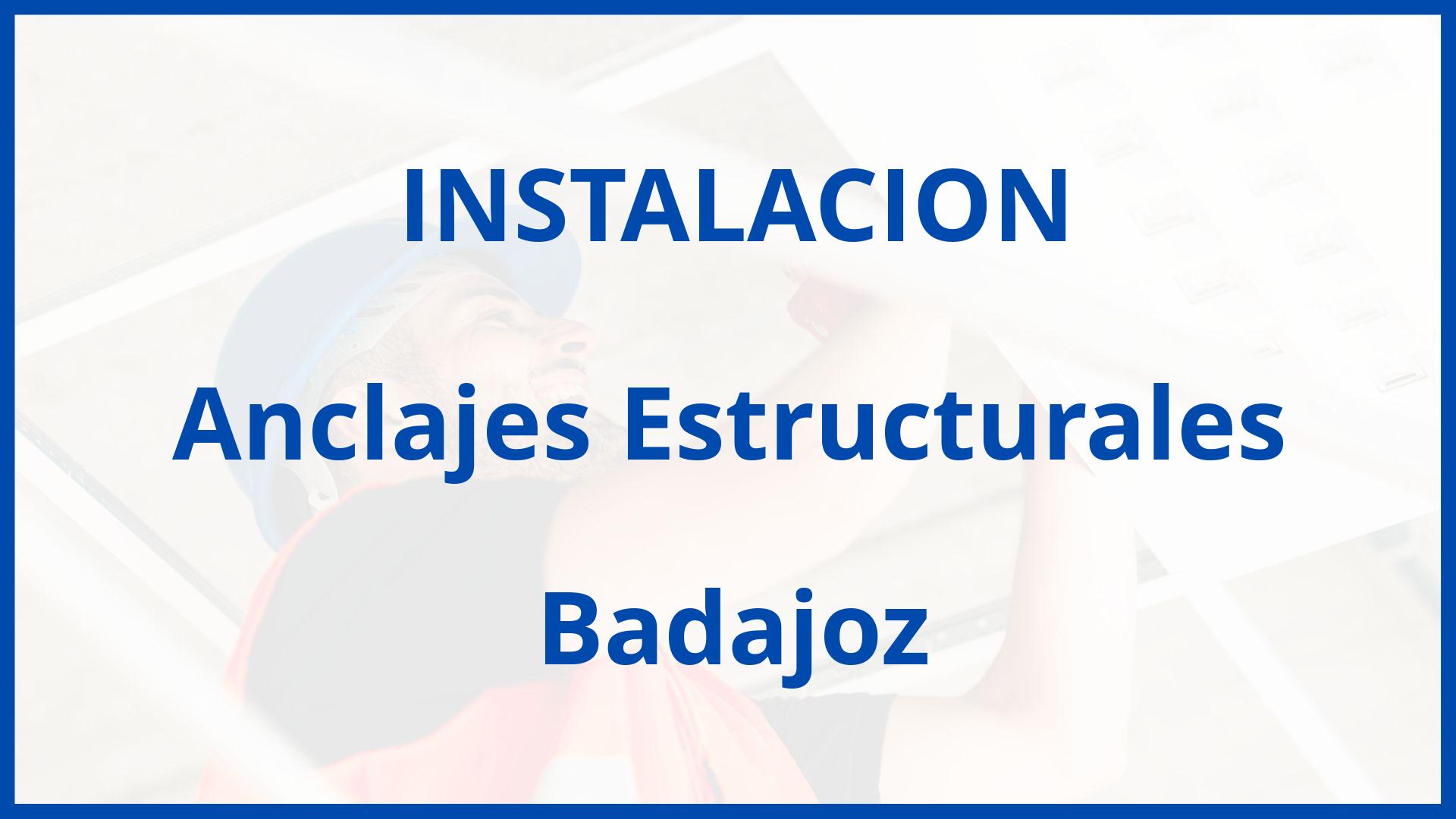 Instalacion De Anclajes Estructurales