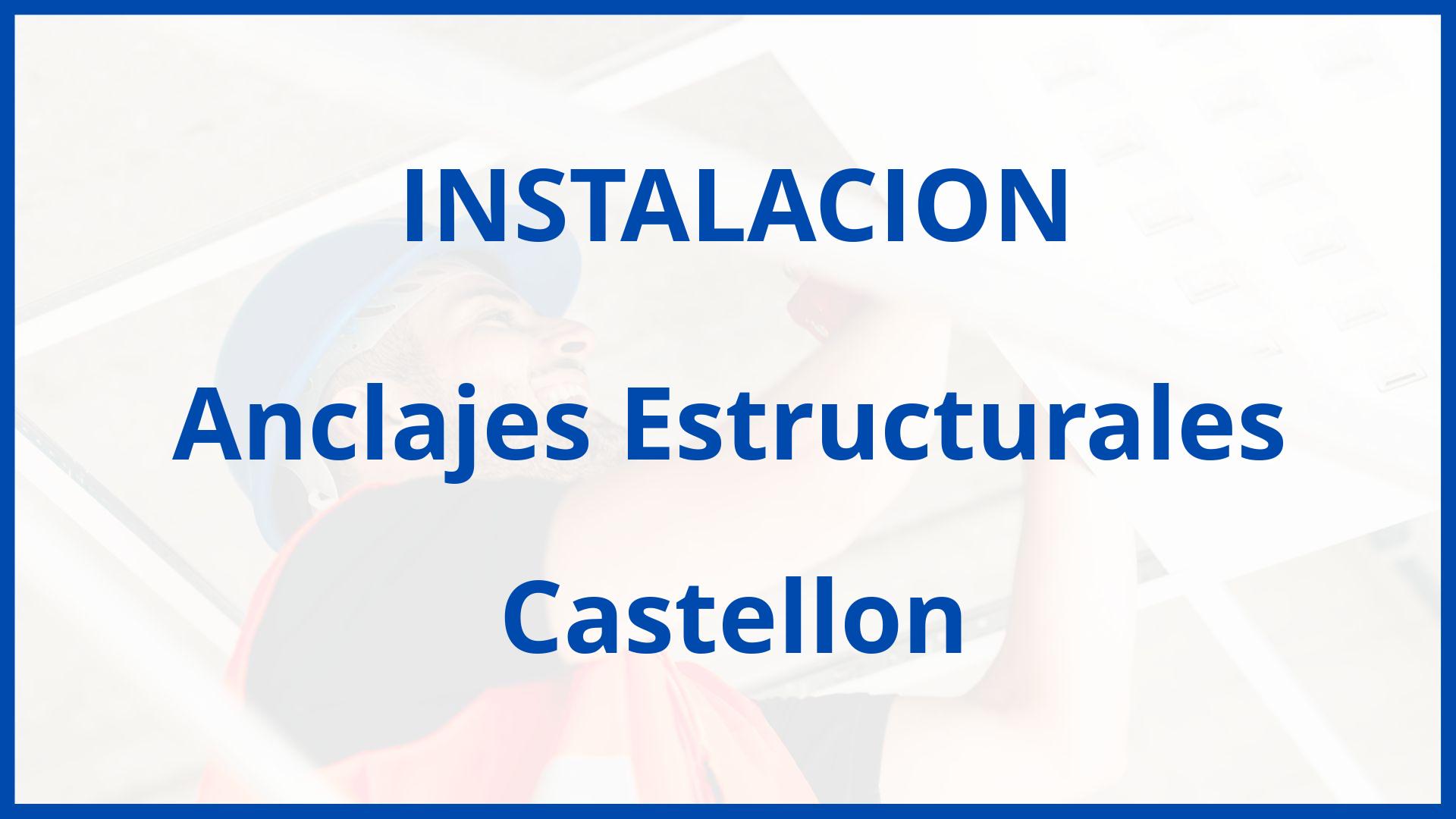 Instalacion De Anclajes Estructurales