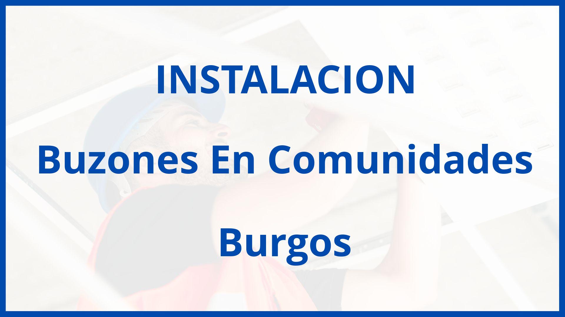 Instalacion De Buzones En Comunidades