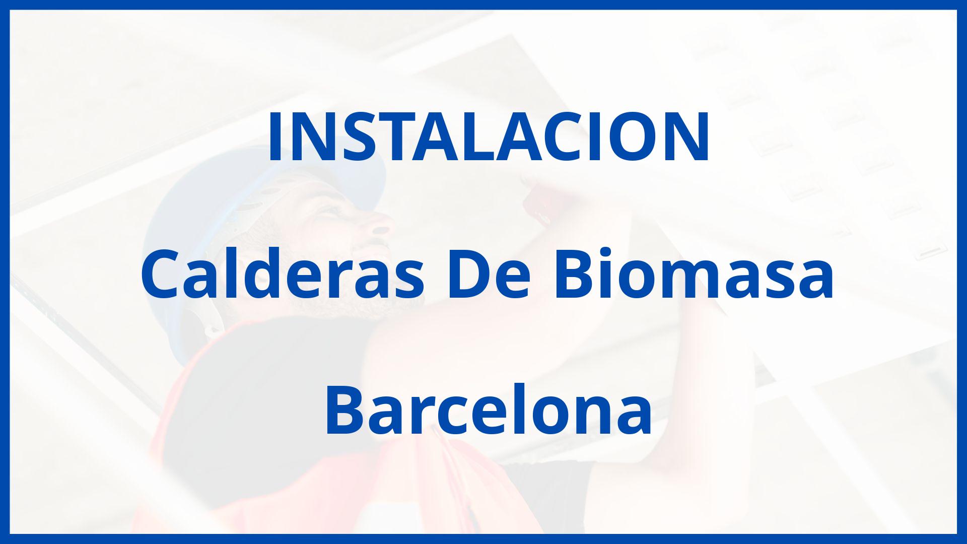 Instalacion De Calderas De Biomasa