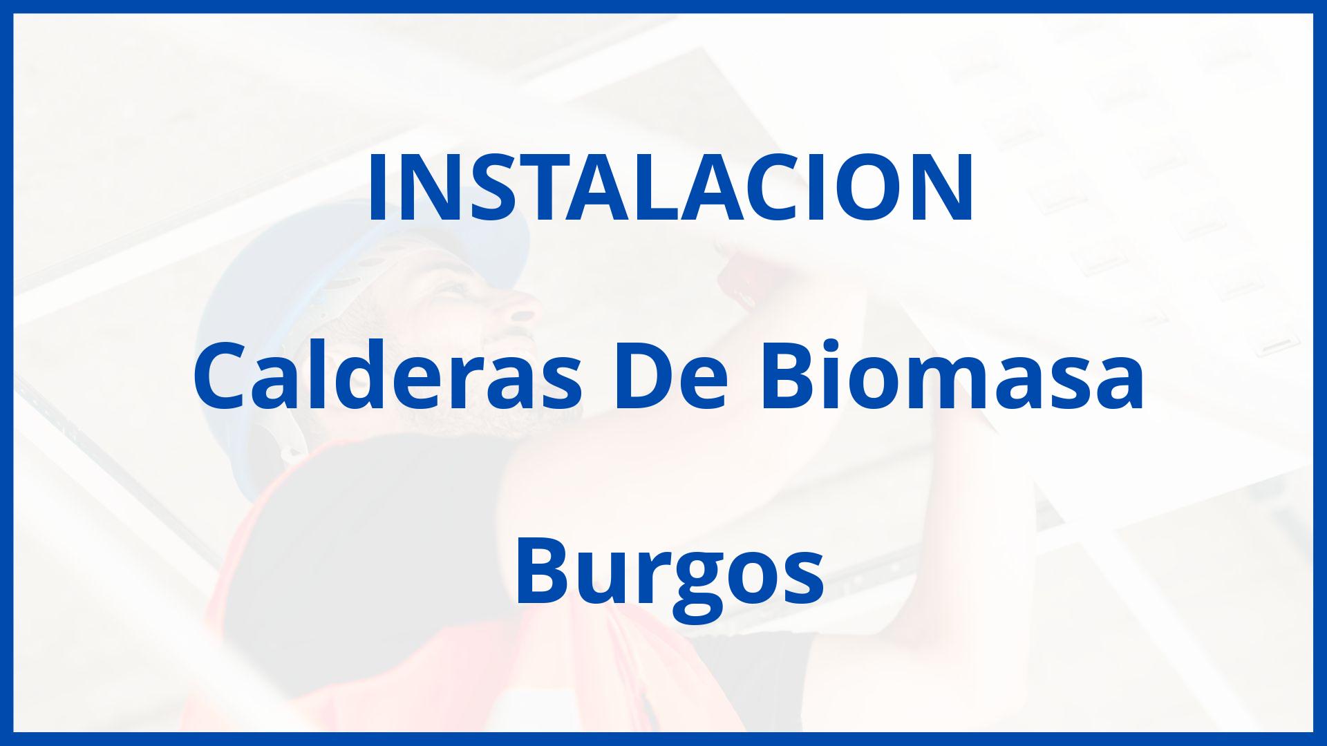 Instalacion De Calderas De Biomasa