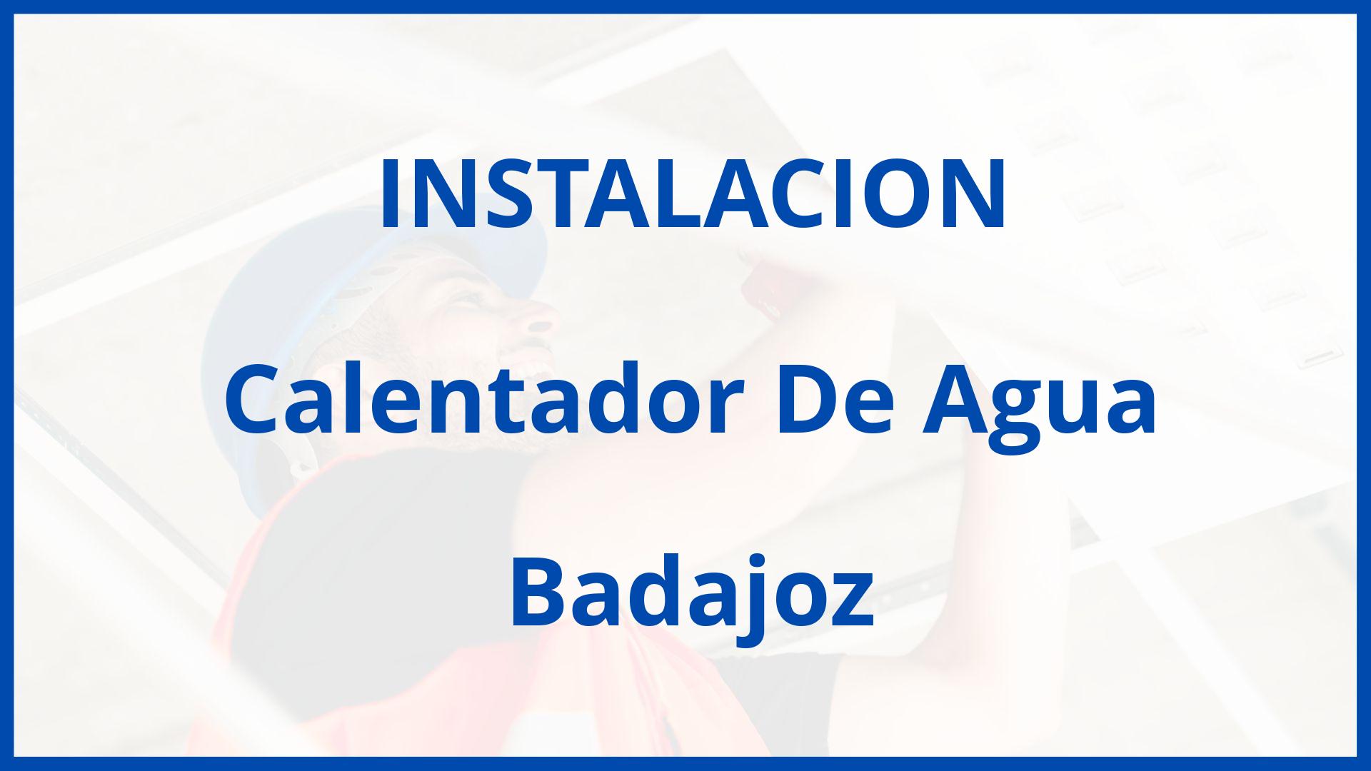 Instalacion De Calentador De Agua