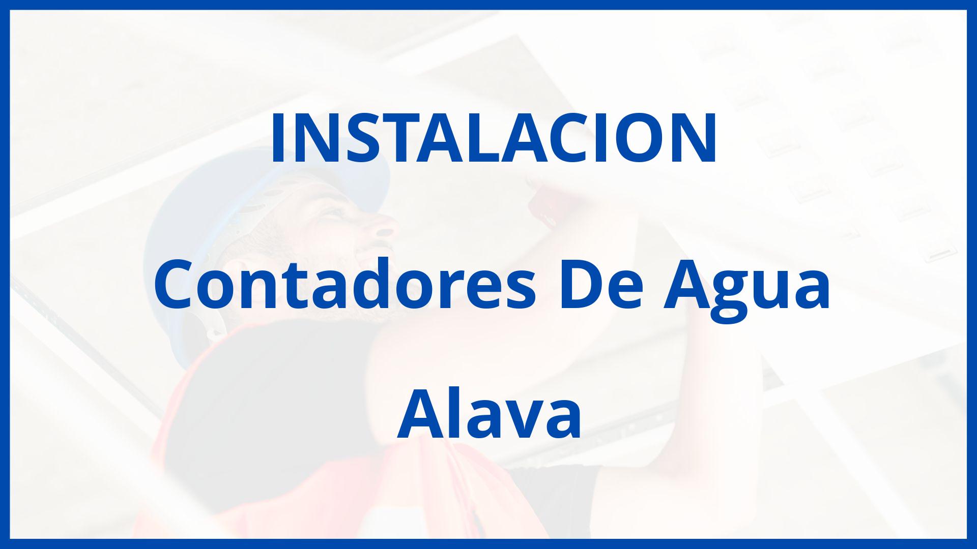 Instalacion De Contadores De Agua