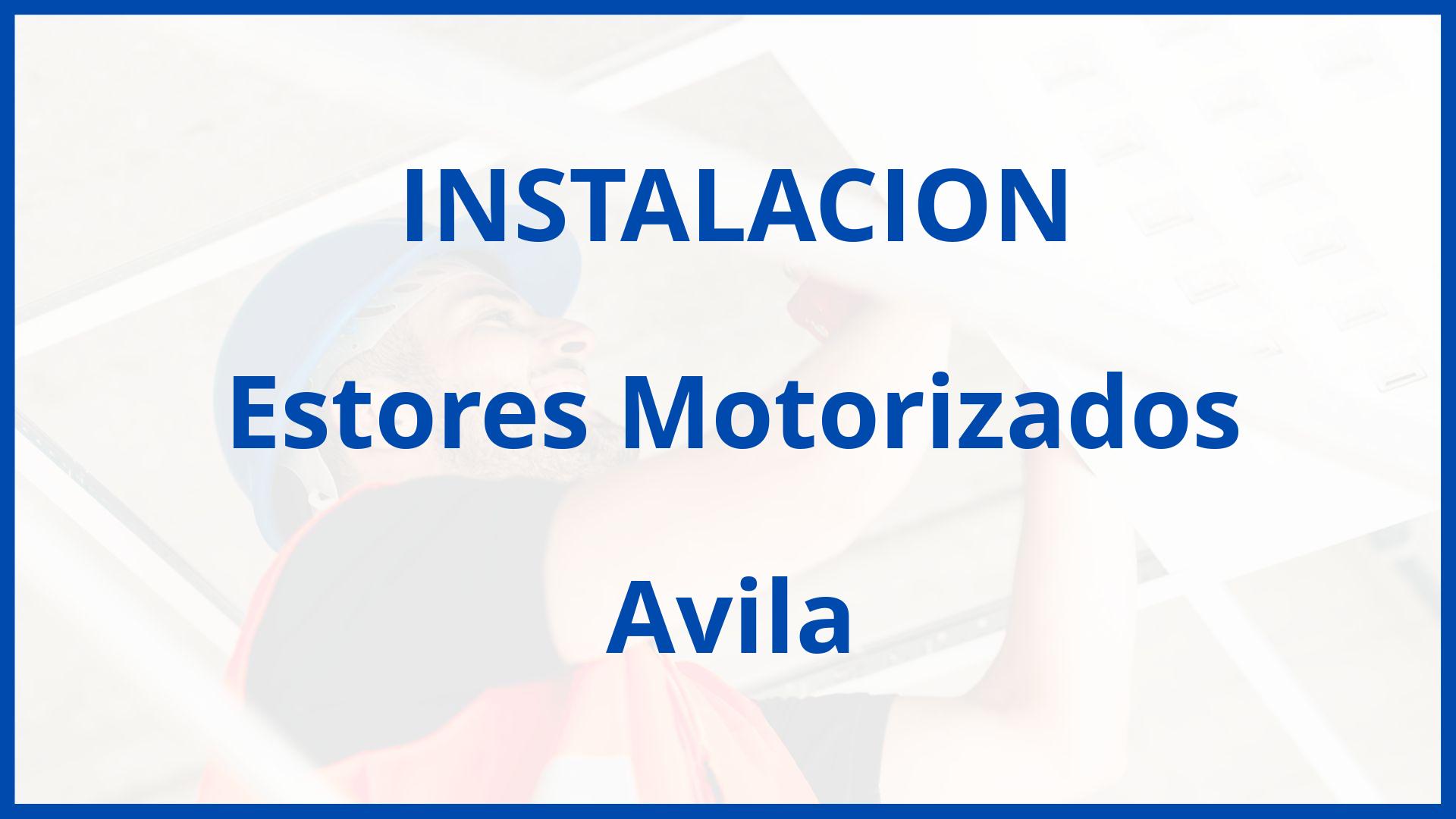 Instalacion De Estores Motorizados