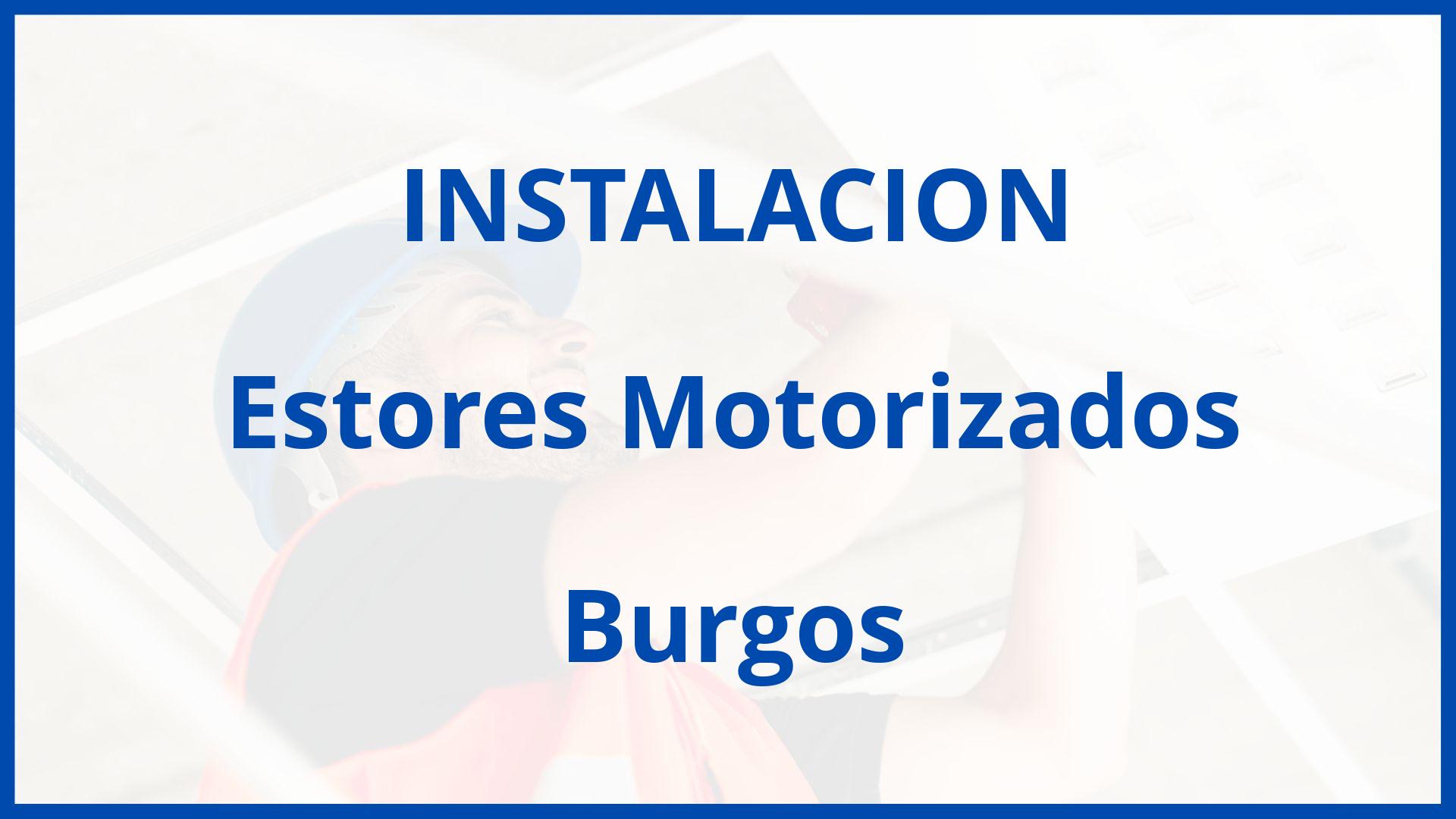 Instalacion De Estores Motorizados