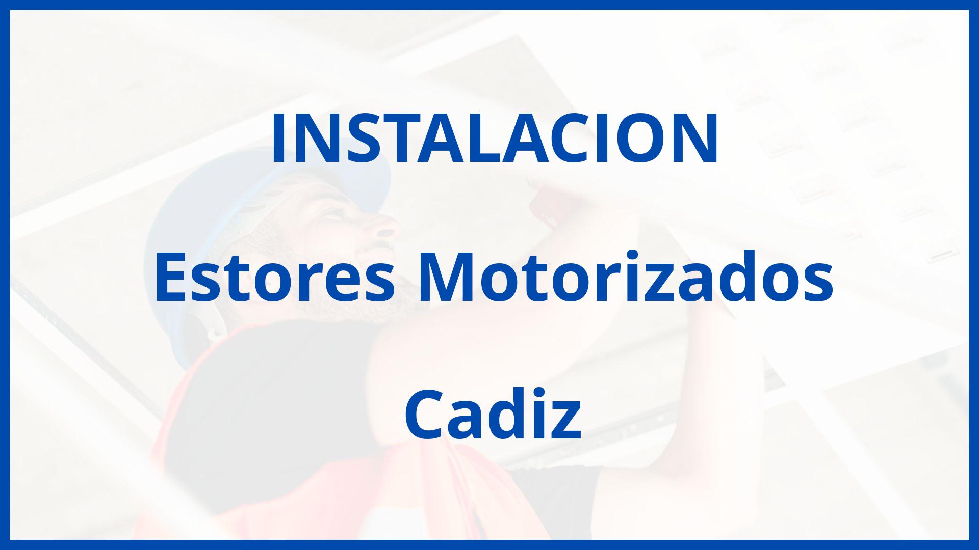 Instalacion De Estores Motorizados