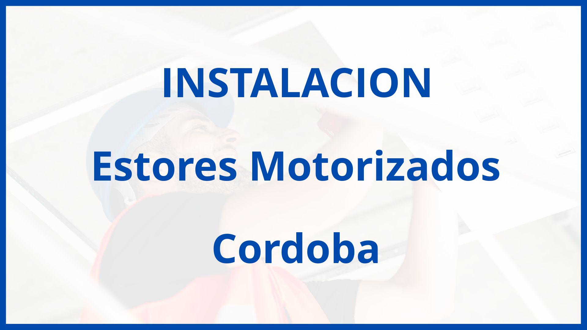 Instalacion De Estores Motorizados