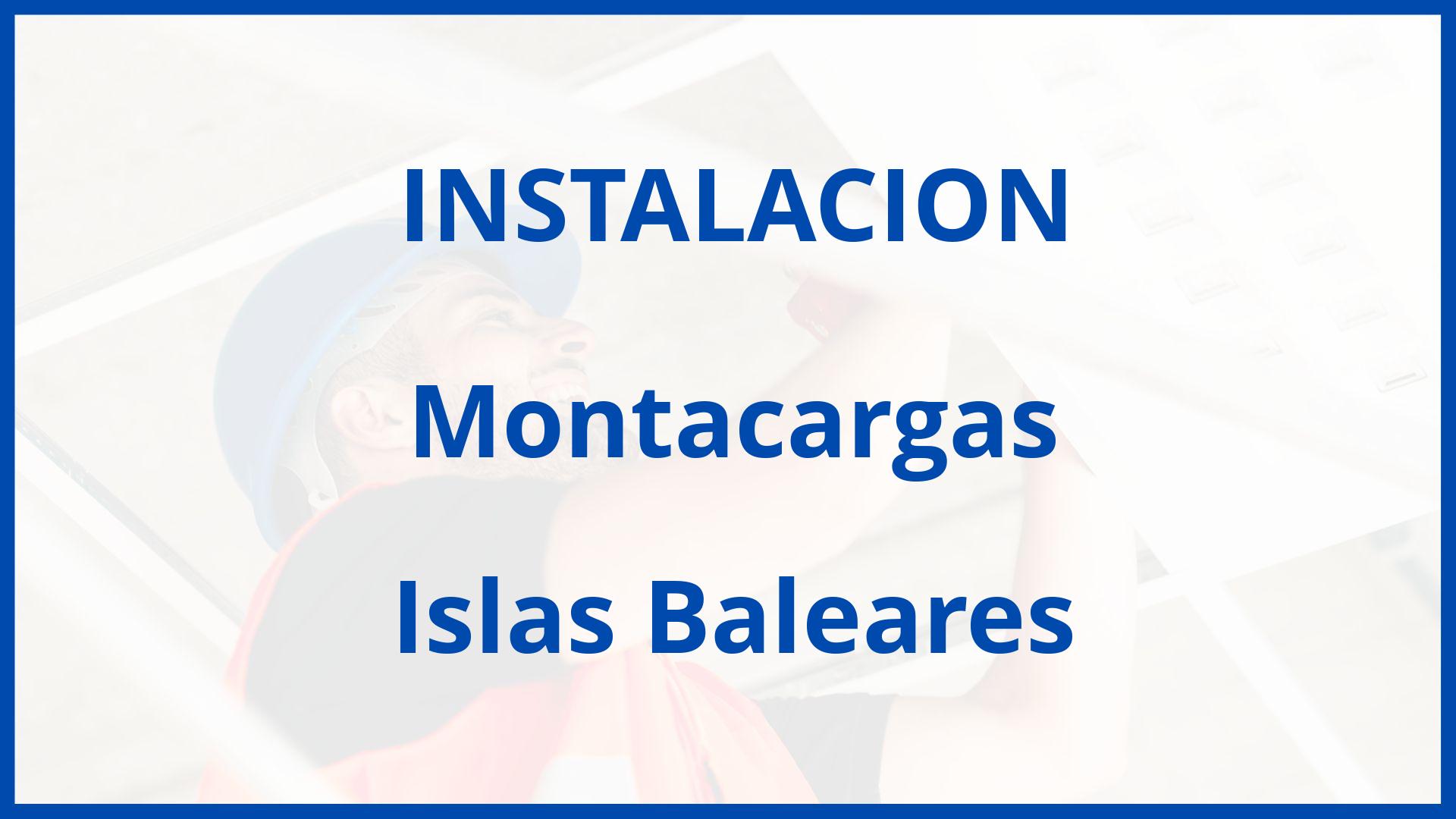 Instalacion De Montacargas