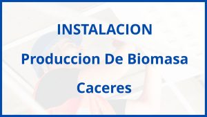 Instalacion De Produccion De Biomasa en Caceres