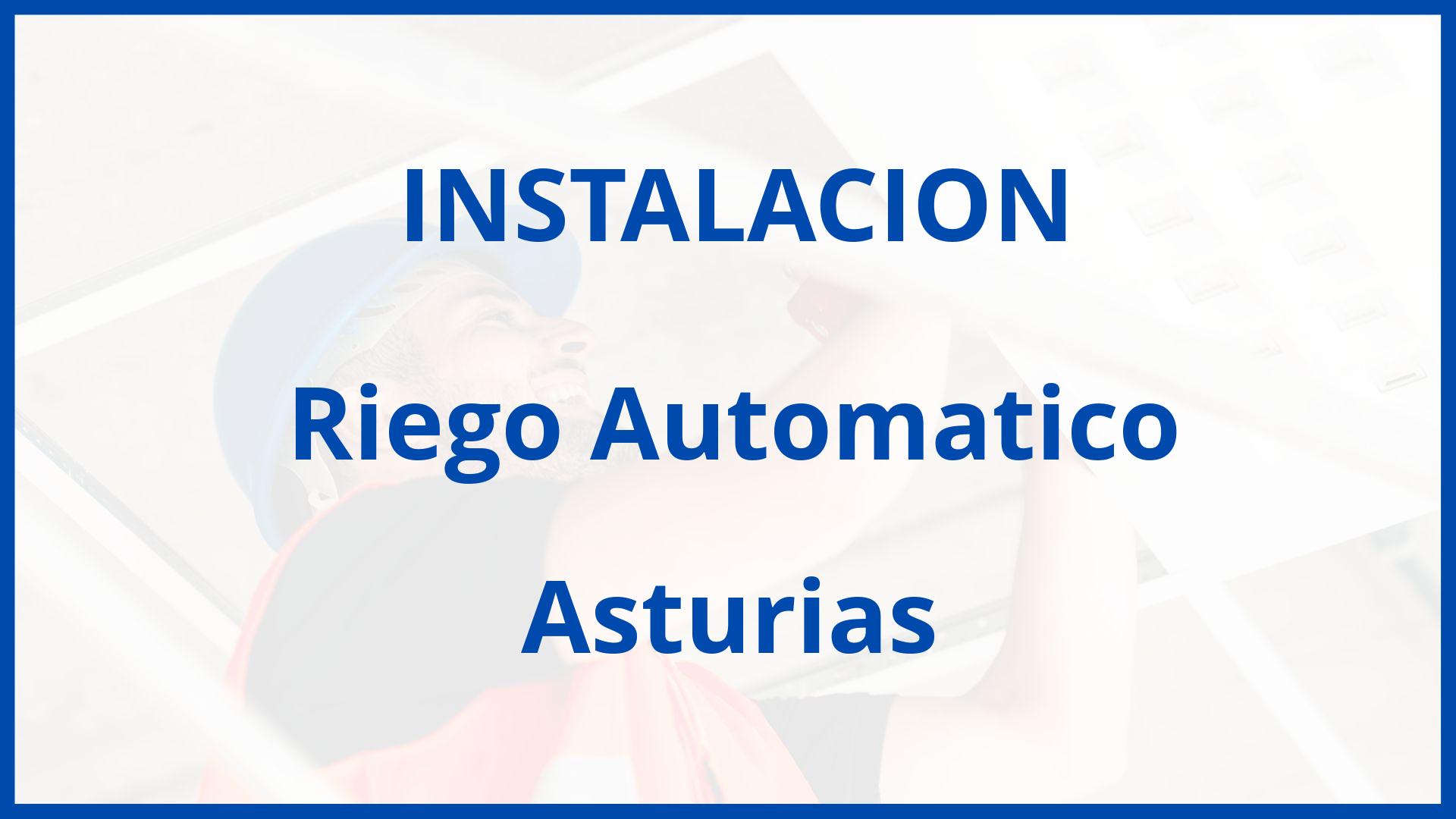 Instalacion De Riego Automatico