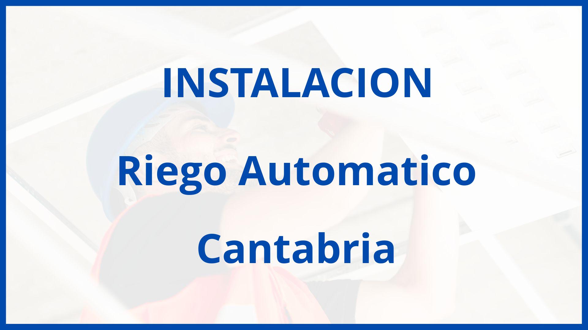 Instalacion De Riego Automatico