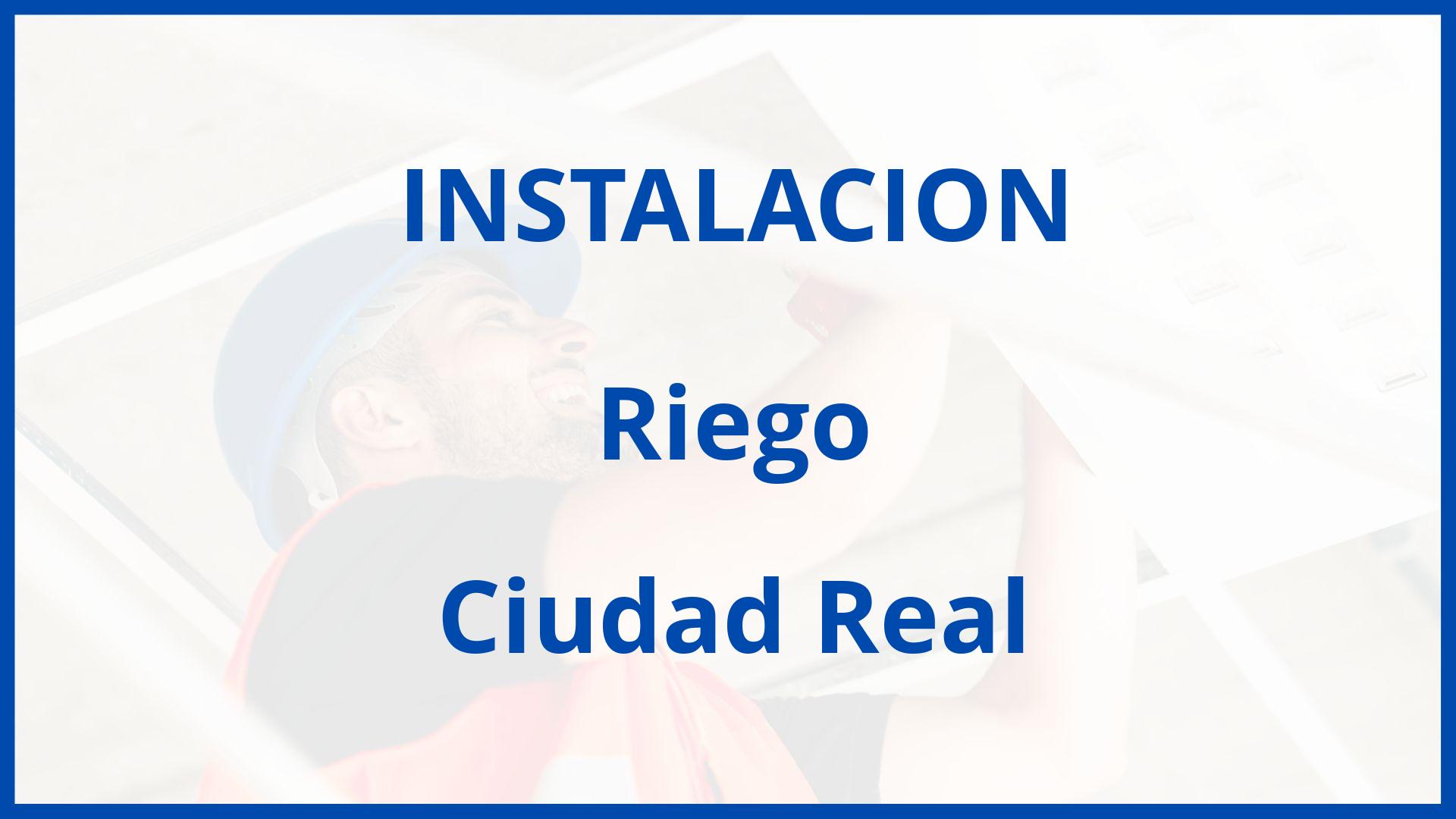 Instalacion De Riego