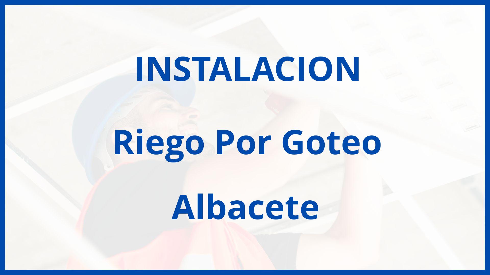 Instalacion De Riego Por Goteo