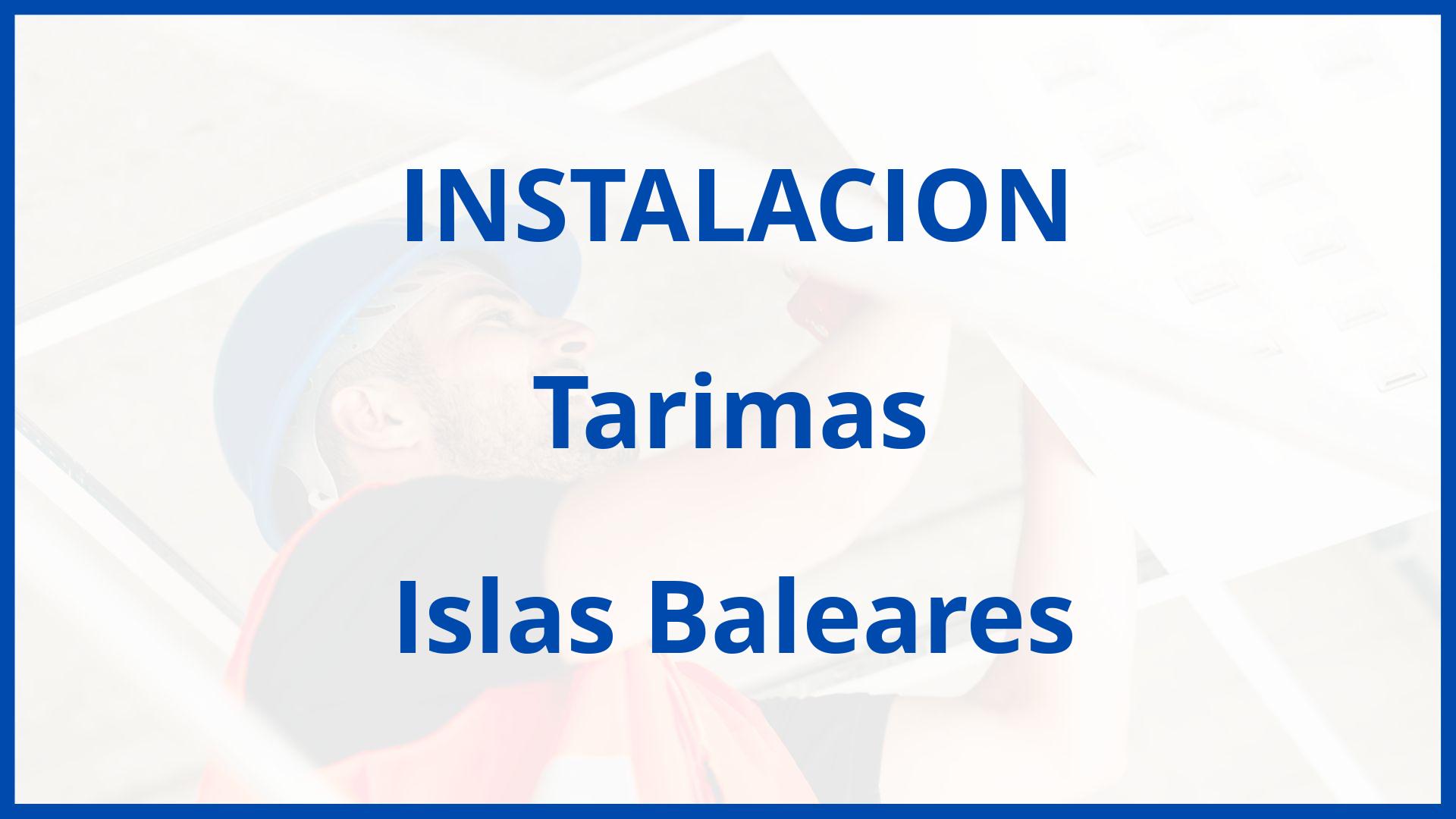 Instalacion De Tarimas