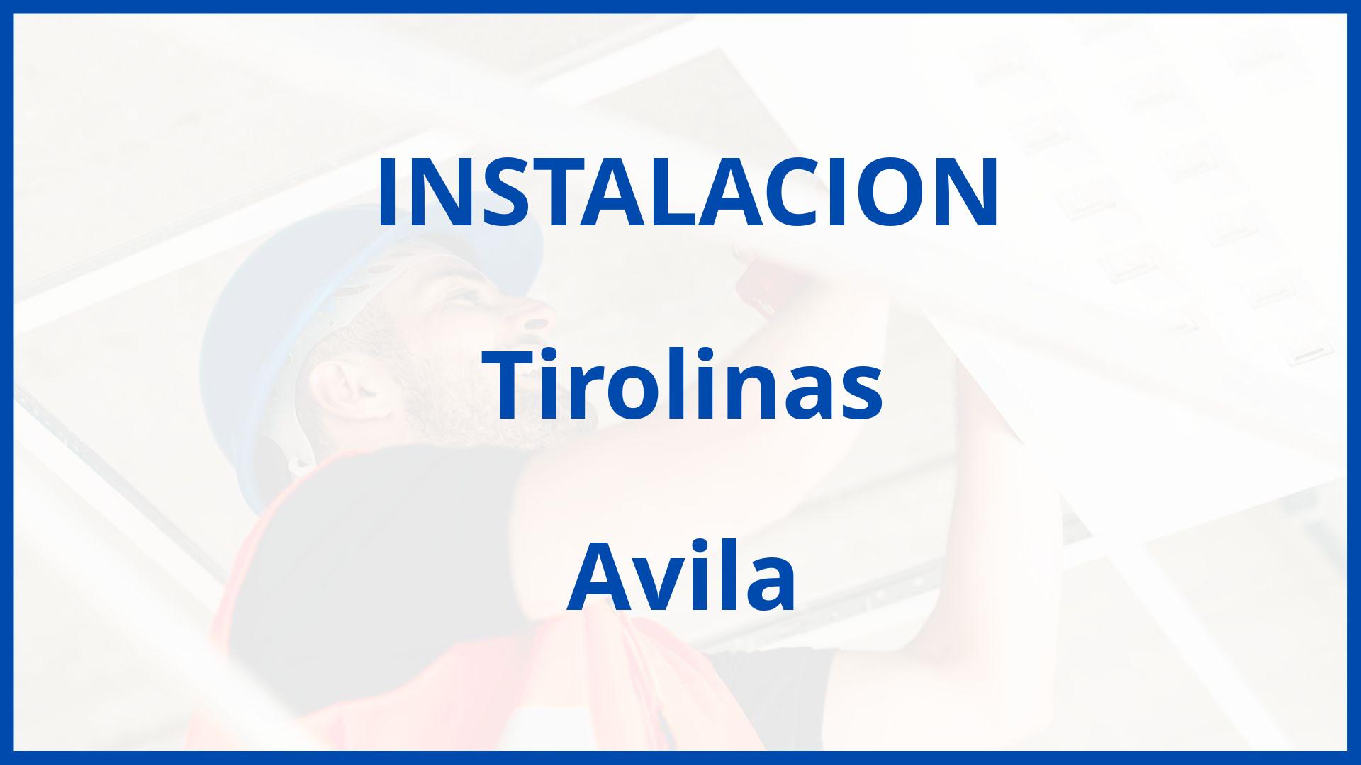 Instalacion De Tirolinas