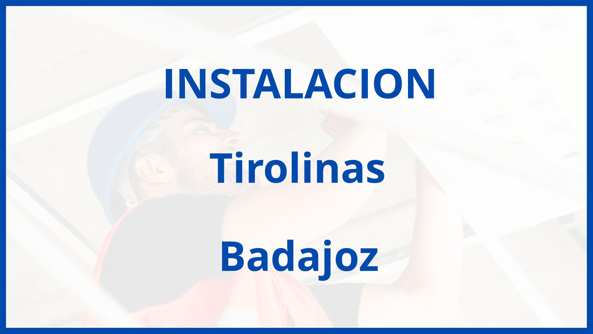 Instalacion De Tirolinas