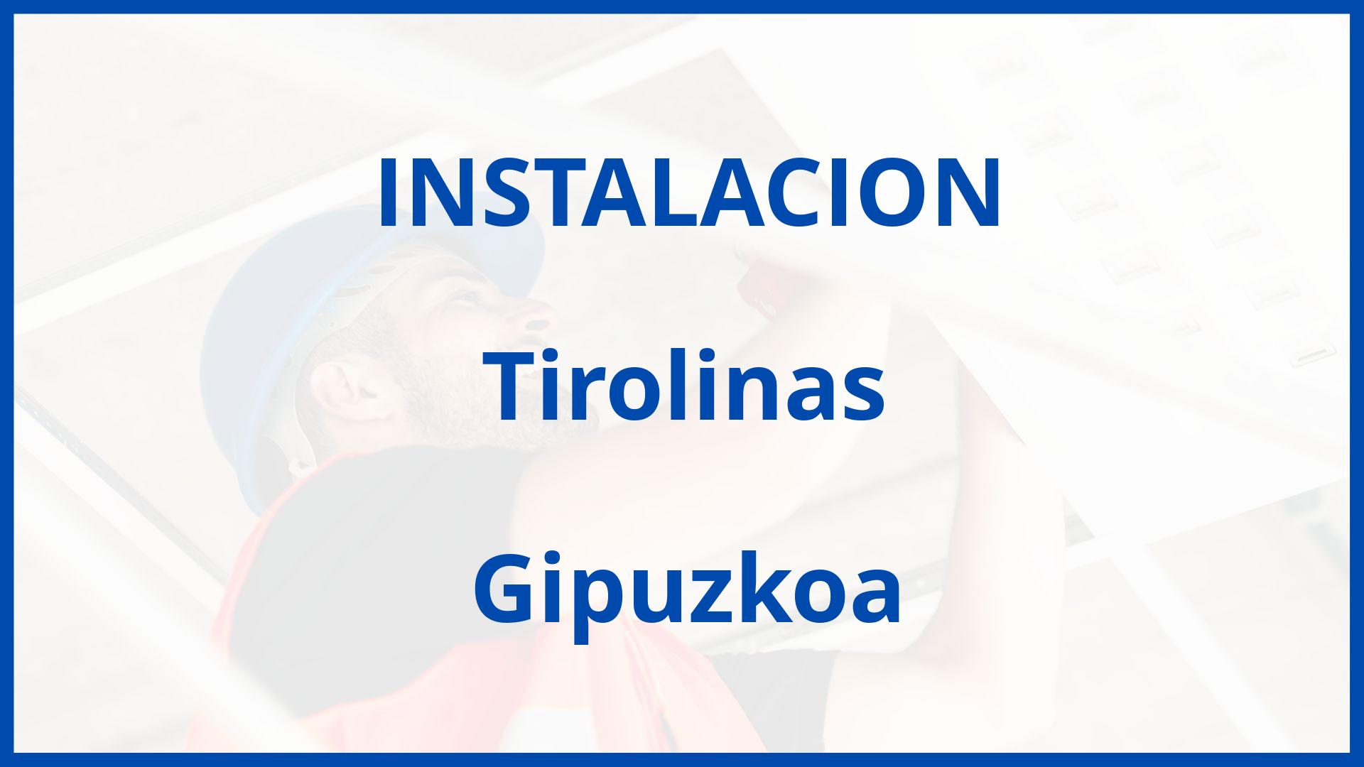 Instalacion De Tirolinas