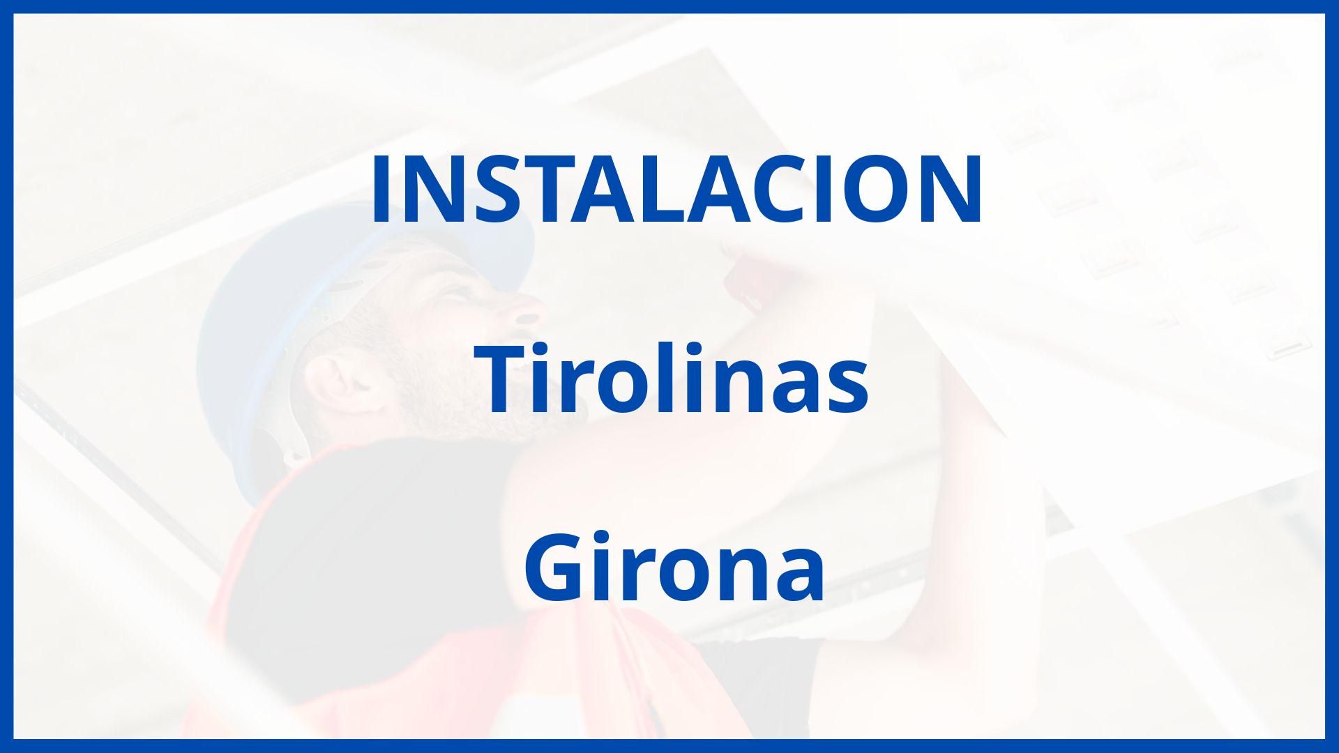 Instalacion De Tirolinas